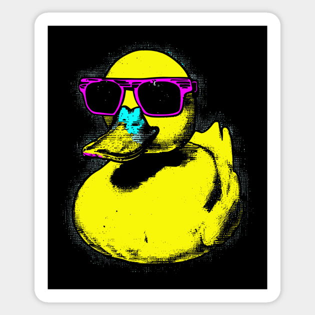 Cool Duck Sticker by podtuts